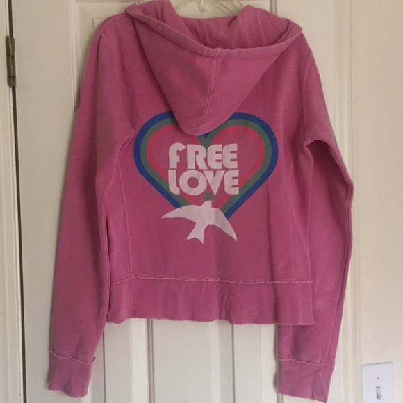 Free People Tops - . Junk Food pink hoodie